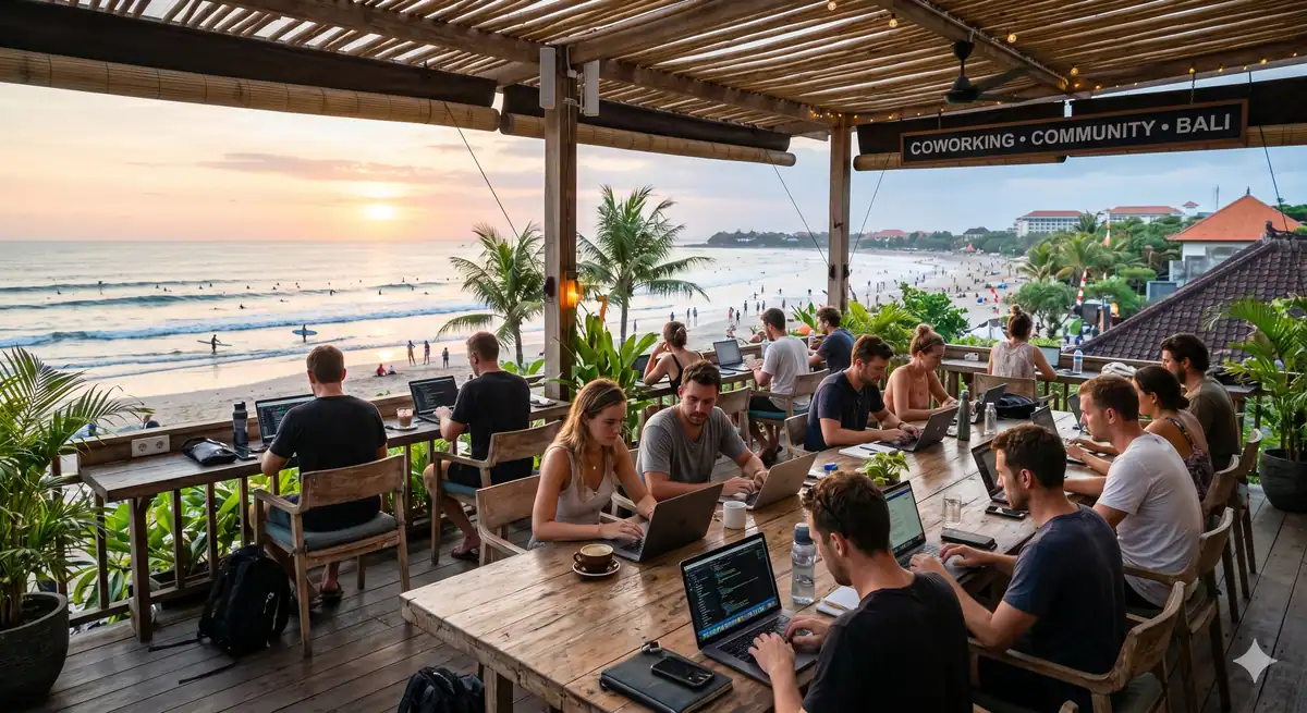Kuta untuk Digital Nomad: Coworking, WiFi, dan Community