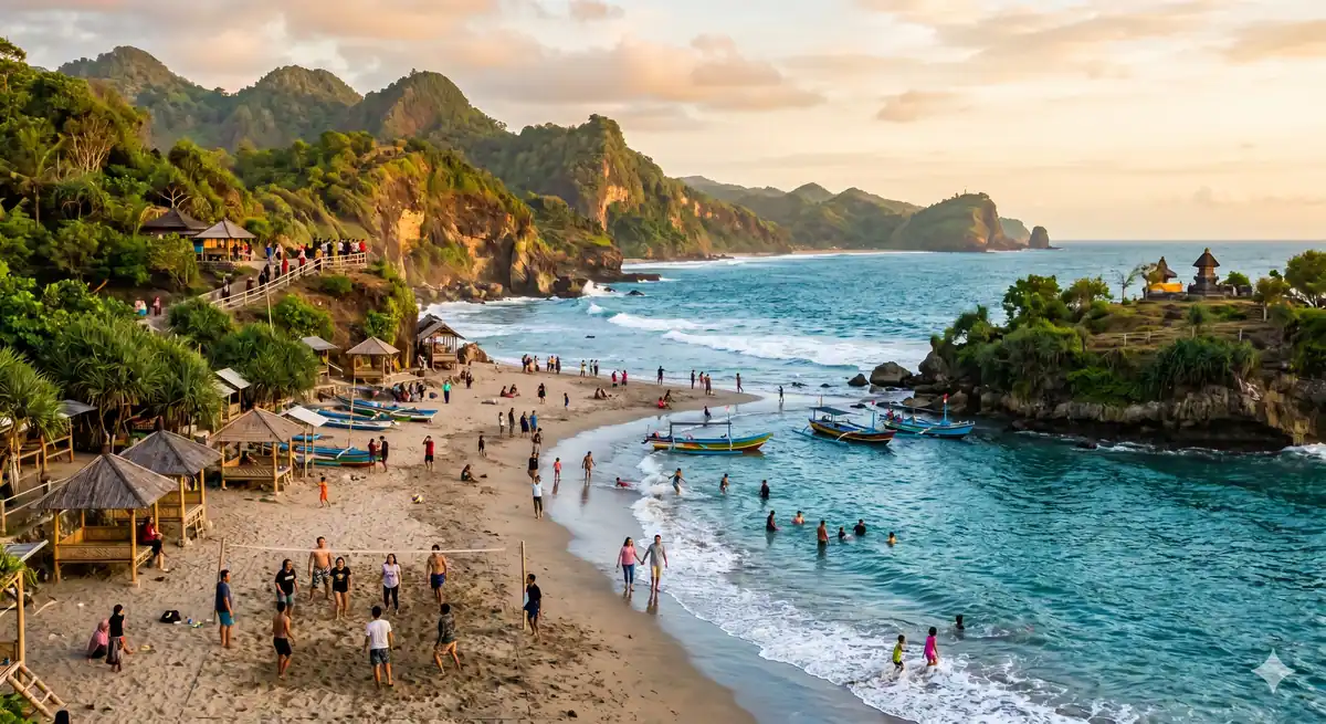 Aktivitas Seru di Pantai Menganti Kebumen