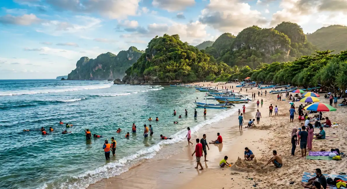 Aktivitas Seru di Pantai Sadranan