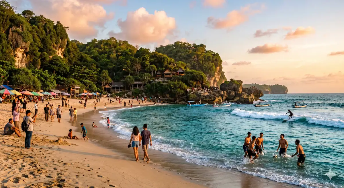 Aktivitas Seru di Pantai Srau