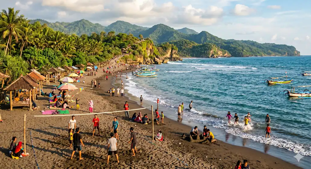 Aktivitas Seru di Pantai Tambakrejo Blitar