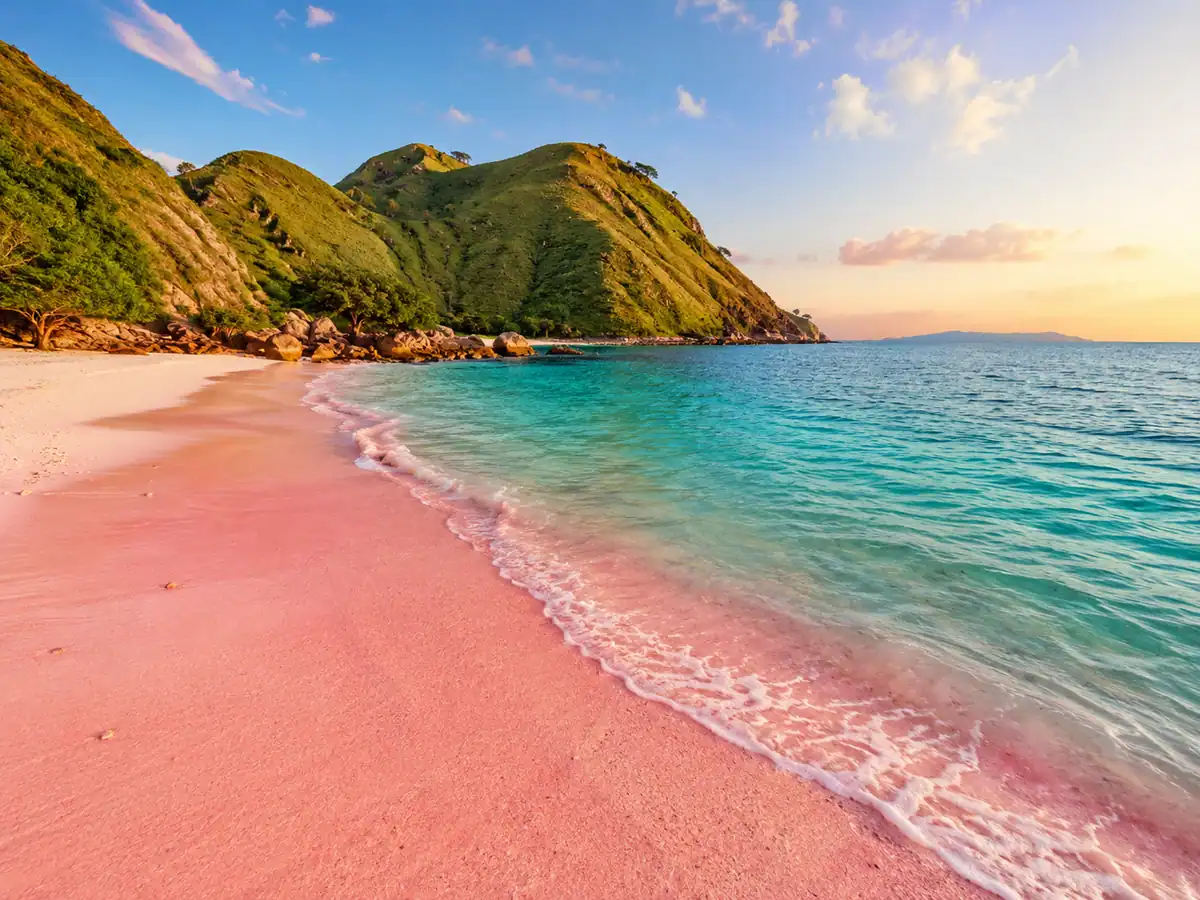 Pantai pink yang eksotis di kawasan timur Indonesia