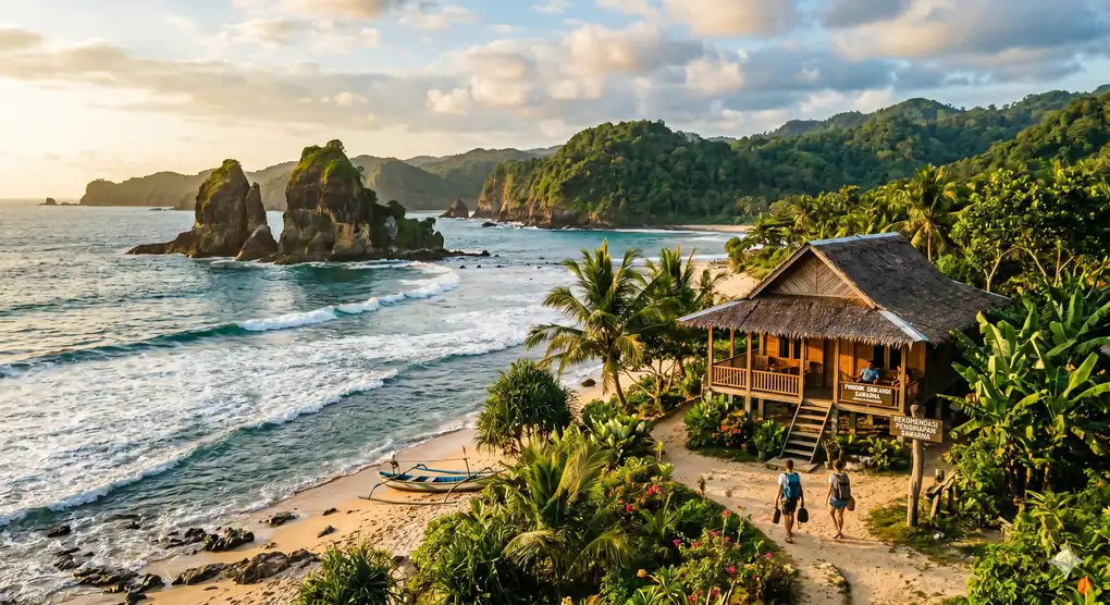 Rekomendasi Penginapan di Kawasan Sawarna