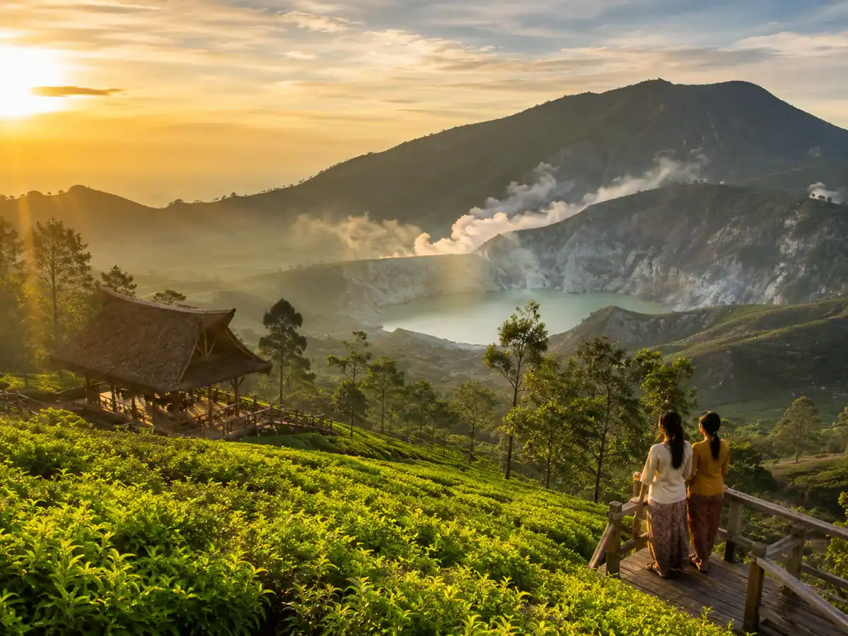 Suasana wisata kota Bandung