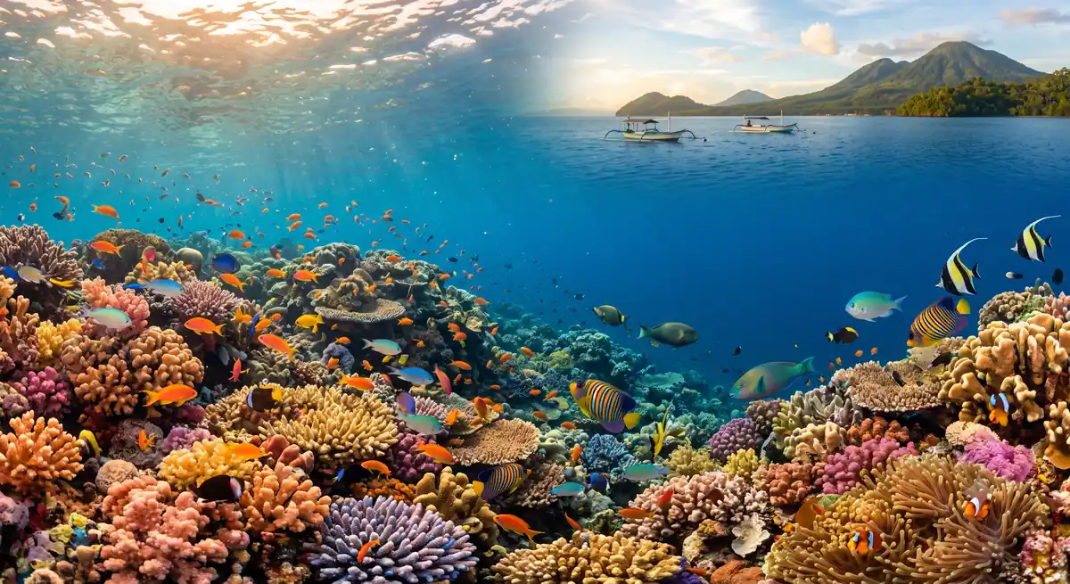 Perairan Bunaken di Sulawesi Utara