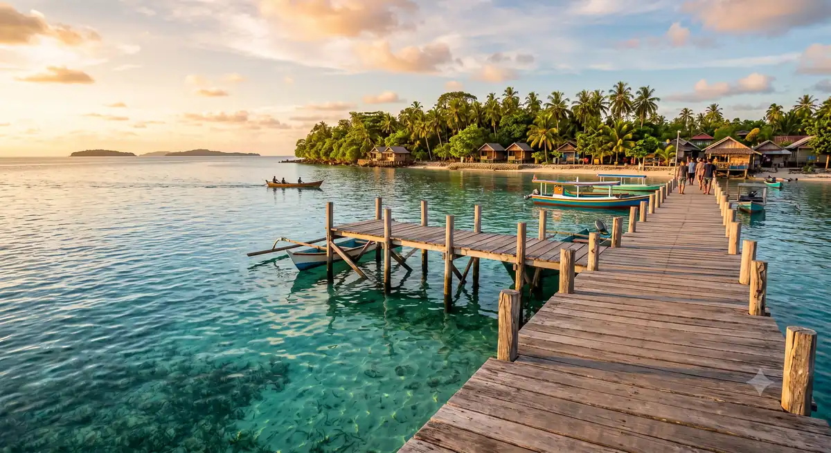 Perairan jernih di Kepulauan Derawan Kalimantan Timur